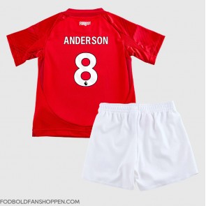 Nottingham Forest Elliot Anderson #8 Hjemmebanetrøje Børn 2024-25 Kortærmet (+ Korte bukser)